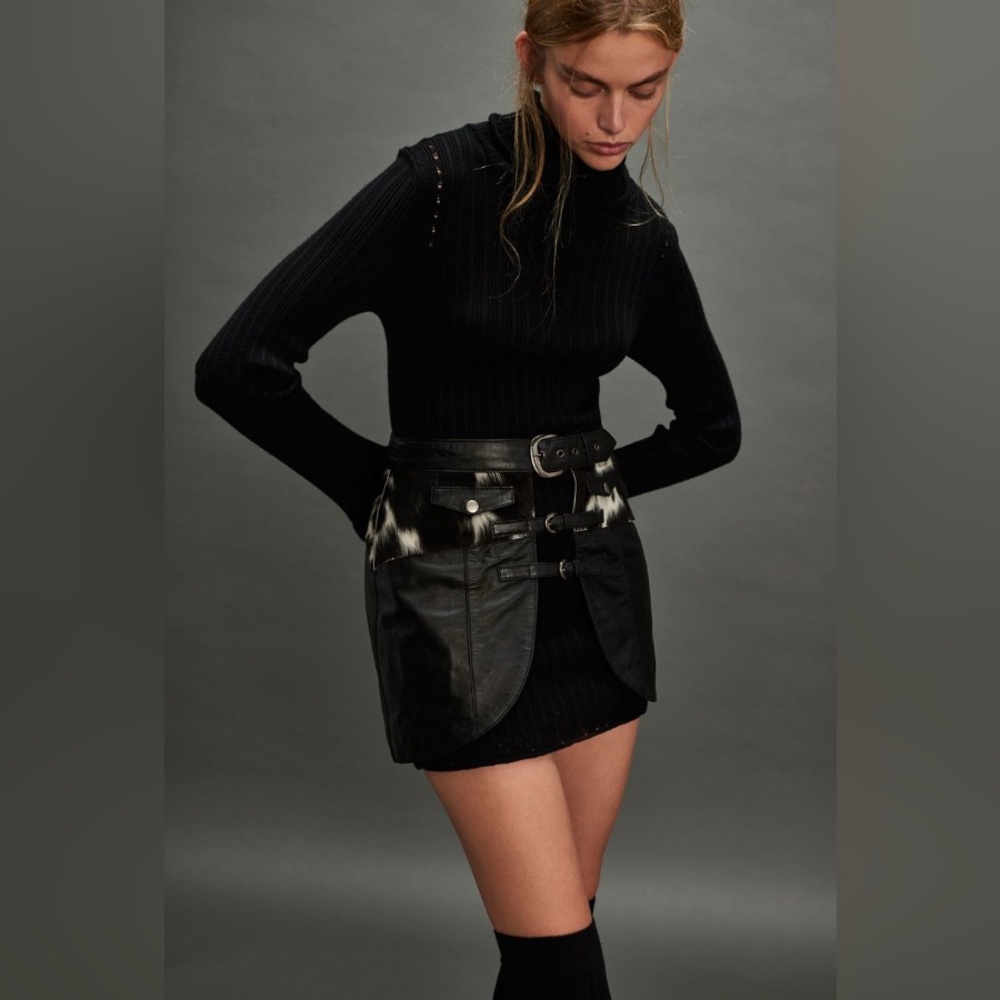 Wild Side Leather Skirt Belt